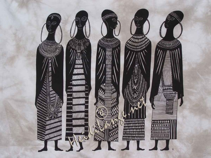 African Maasai female 1 Art Board Print for Sale by Rothnaric